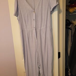 Cotton chambray jumpsuit